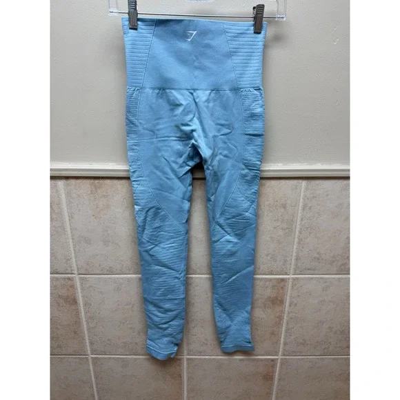 GYMSHARK Energy Seamless legging. Malibu blue. Sz S *estimated See Measurements - Picture 4 of 12